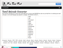 Tablet Screenshot of freetamilfont.com